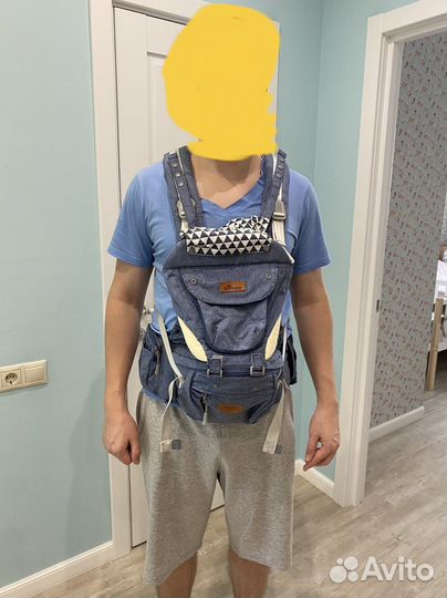 Сумка-кенгуру для ребенка (хипсит) 0-36 мес