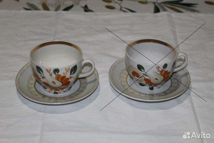 Чашки, блюдца, бокалы, кружки, стаканы, сахарница