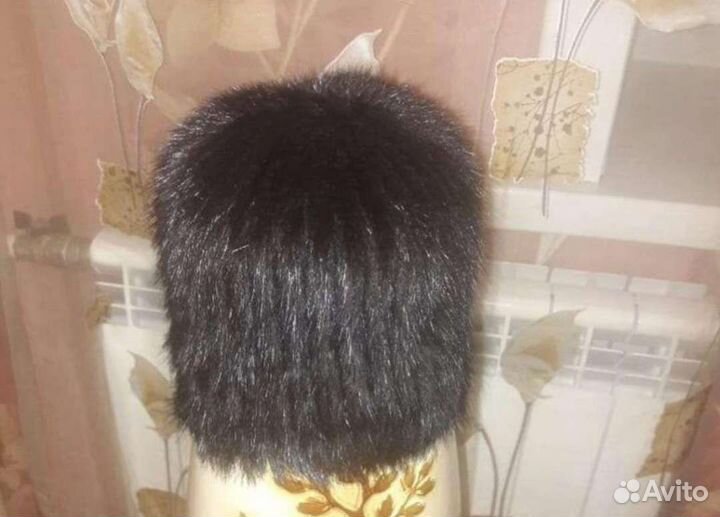 Меховые шапки вязанные снопик