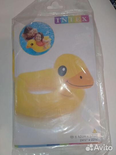 Круг розовый фламинго утка/дельфин 3-6лет