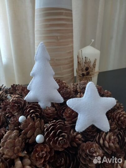 Ёлочки из фетра. Декор