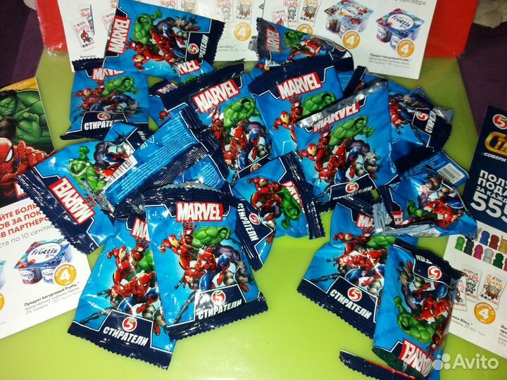 Ластики Стиратели герои Марвел новые