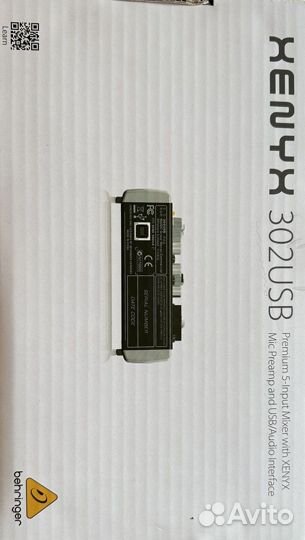 Микшер behringer xenyx 302usb