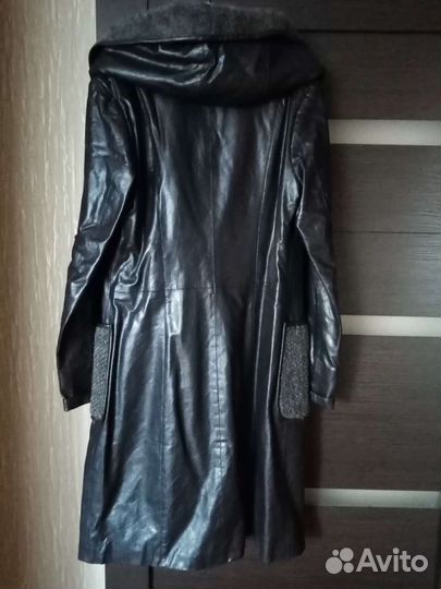 Кожаное пальто