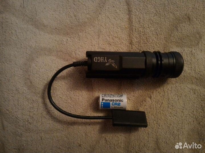 Лцу тактический зеленый мощный с фонарем