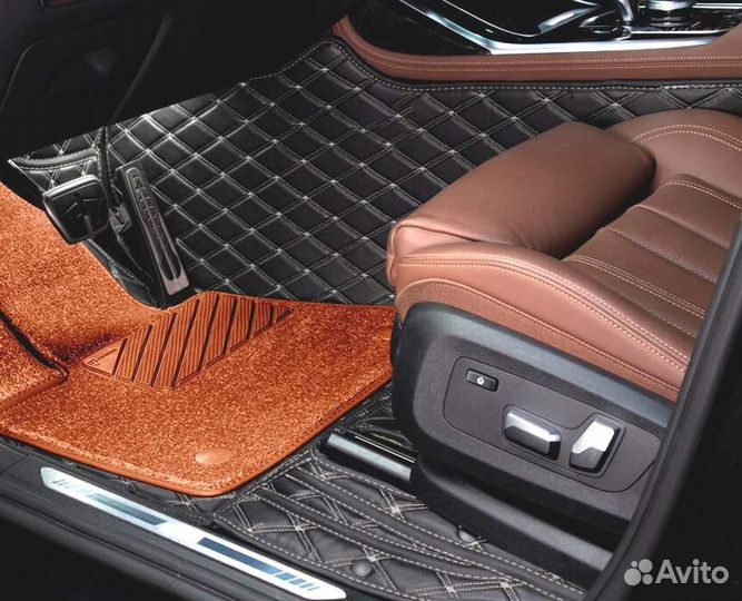 3D Коврики Mercedes S E Класс из Экокожи