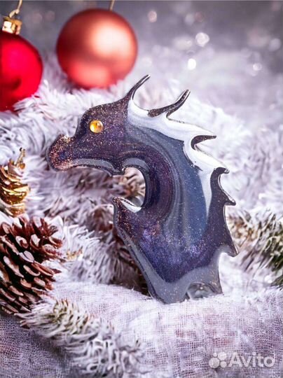 Новогодние игрушки из эпоксидной смолы