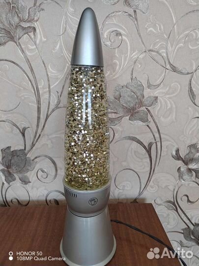 Светильник ночник с блестками