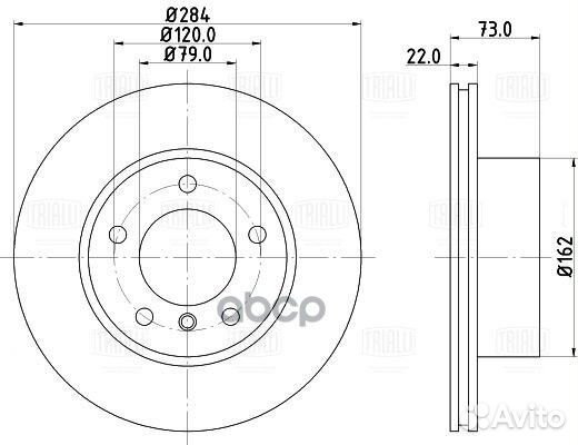 Диск торм. для а/м BMW 1 (F20) (11) /2 (F22) (1