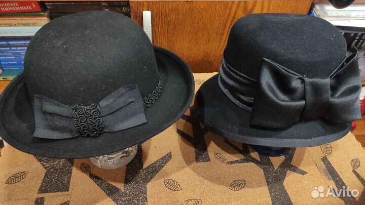 Шляпы фетровые женские черные