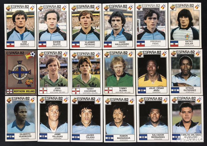 Panini наклейки World Cup Espana 1982 - на выбор