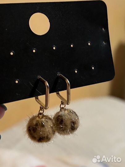 Серьги гвоздики бижутерия