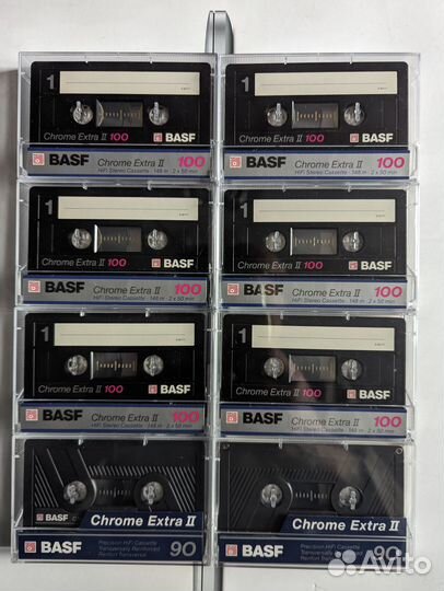 Аудиокассеты BASF новые 6 штук и 6 штук с записью