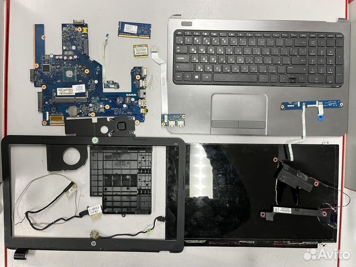 Ноутбук HP 250 G3 в разборе