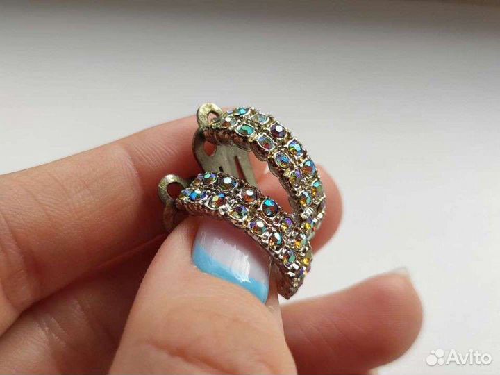Серебряные серьги СССР