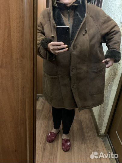 Дубленка зима жен р60