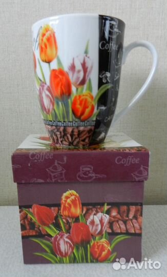 Кружка весенняя в коробке 320 мл для кофе Китай