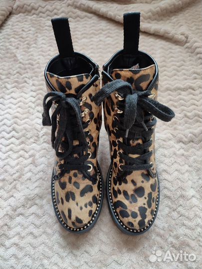 Женские леопардовые ботинки Guess 36 р-р