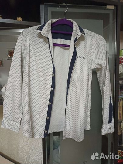 Рубашка детская для мальчиков 140/146