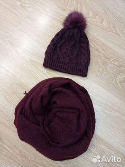 Комплект женский шарф и шапка