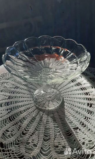 Фруктовница на ножке СССР Дятьково