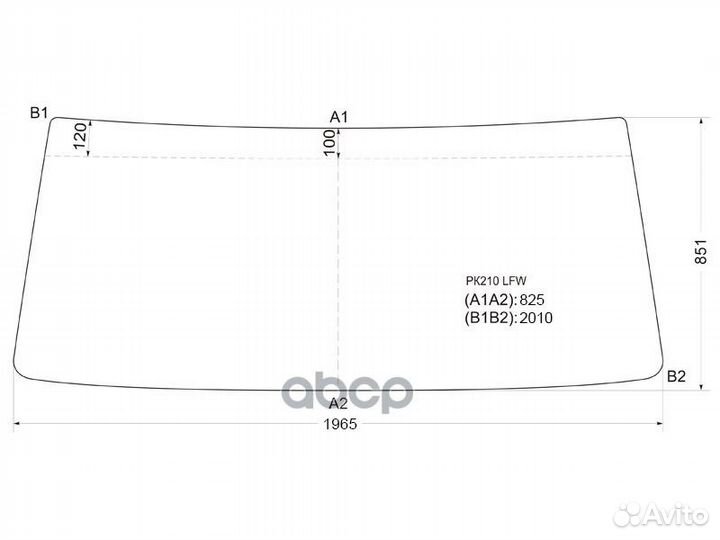 Стекло лобовое в резинку nissan fine-condor CAB