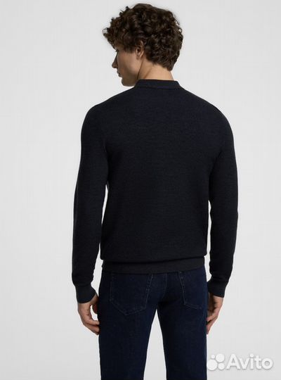 Джемпер на полузамке Henderson 100% шерсть 56