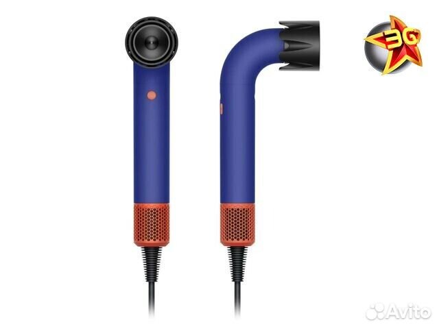 Фен Dyson HD18 Supersonic R Vinca Blue Topaz Orang Новый