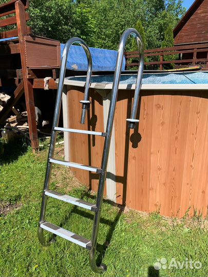 Лестница для бассейна 4 ступеньки, новая