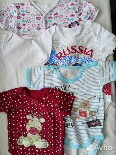 Бодики 2 для новорожденных комплект 5шт