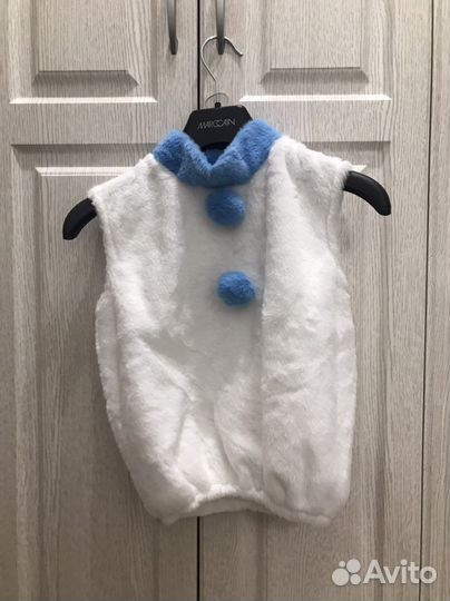 Новогодний костюм для мальчика снеговик