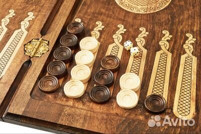 Нарды+шашки mkhitaryan резные 