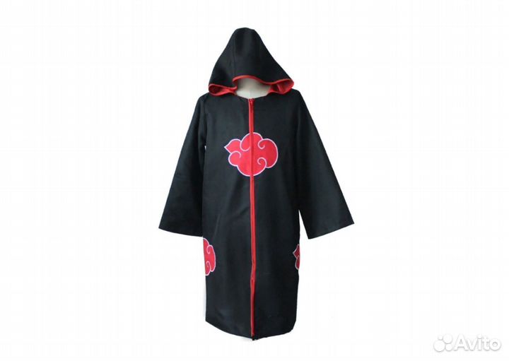 Аниме Плащ Акацуки с капюшоном Наруто
