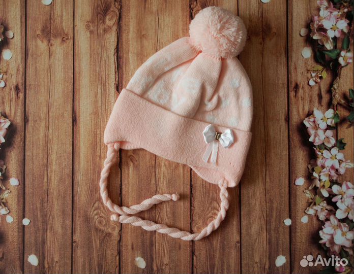Шапки детские от 0 до 9 мес, новые