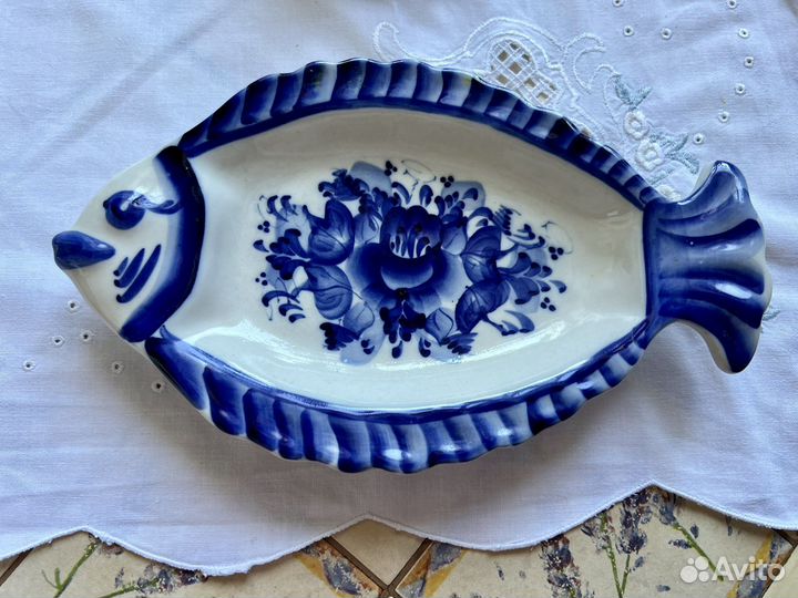 Гжель ручная роспись с авторской подписью