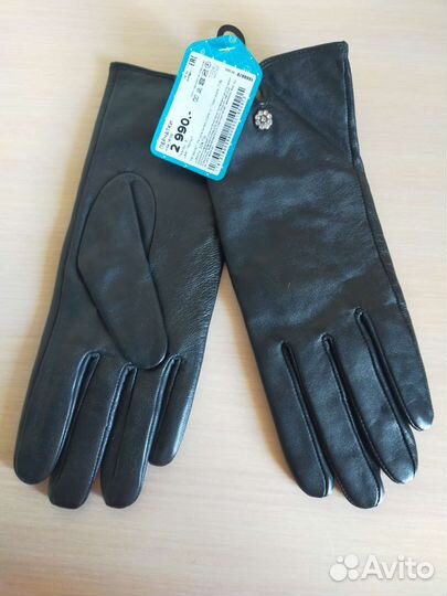 Перчатки кожаные женские р.8