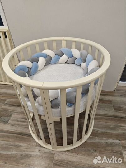 Детская кроватка круглая