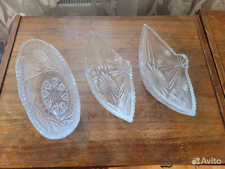 Конфетница хрусталь СССР