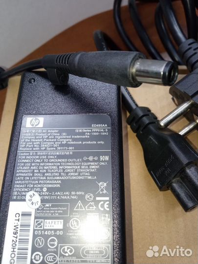 Блок питания (зарядное, адаптер) HP 19V 4.74A ED49