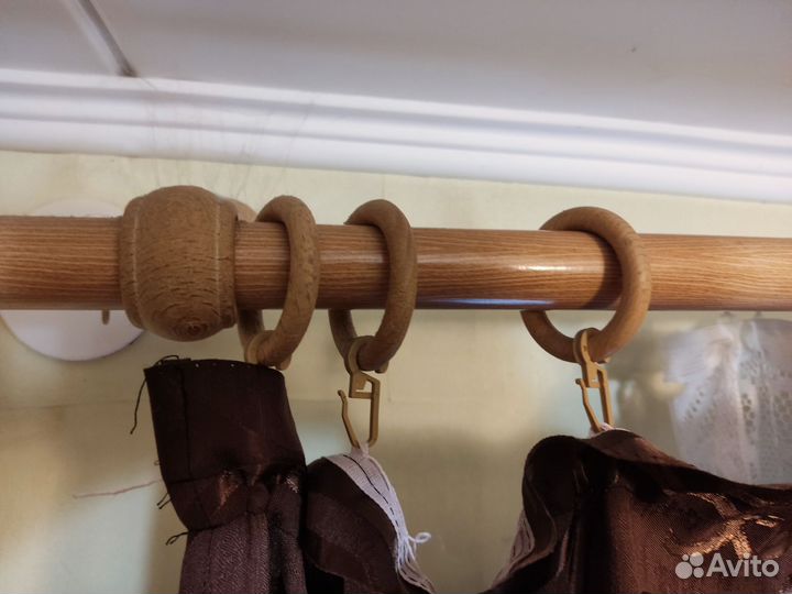 Шторы жаккардовые с гардинами