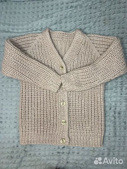 Кардиган вязаный для девочки 116