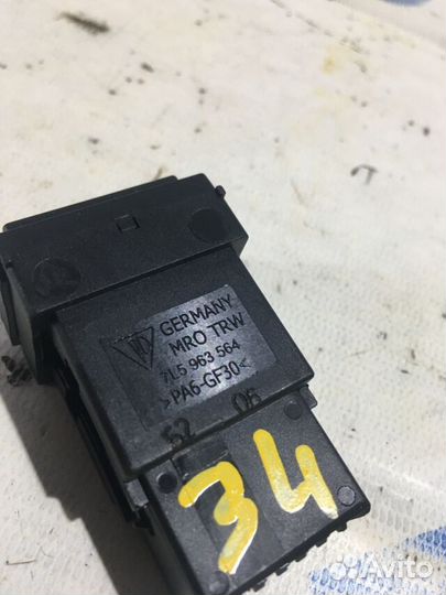 Кнопка подогрева сидений porsche cayenne S 957 4.8