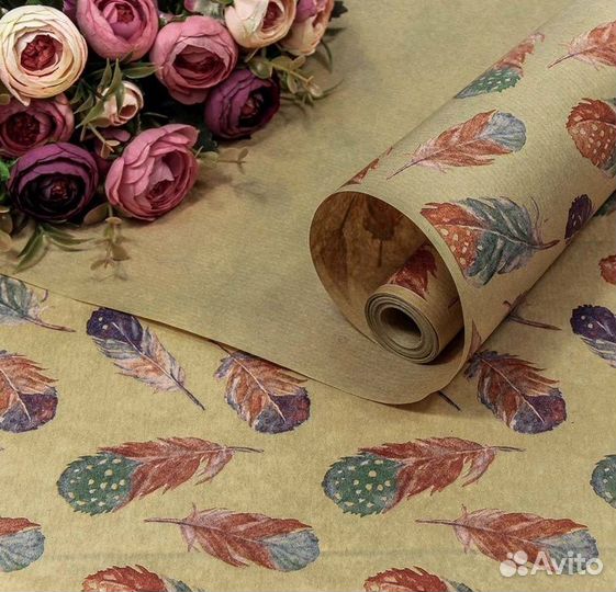 Упаковочная крафт бумага для подарков