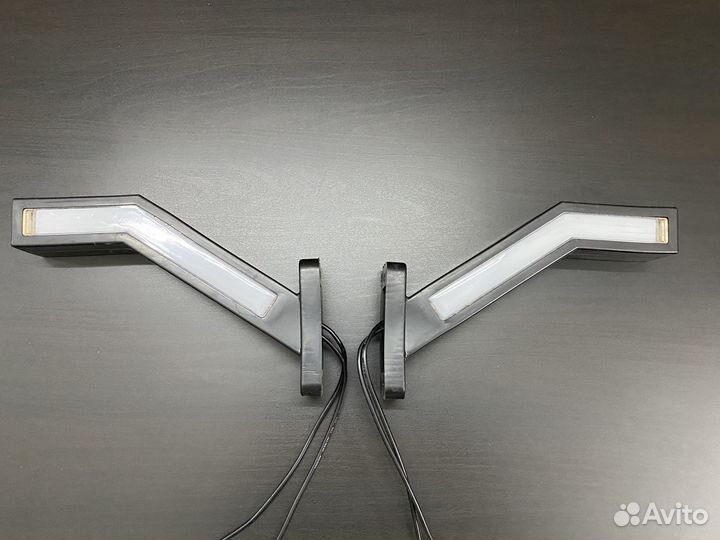 Диодные неоновые LED габаритные фонари - рожки