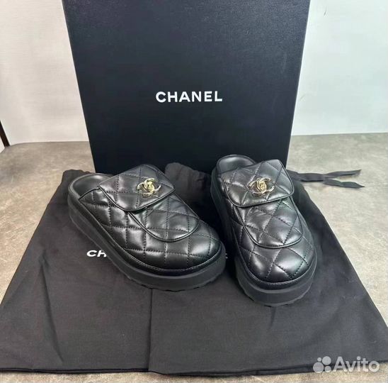 Женские мюли chanel премиум