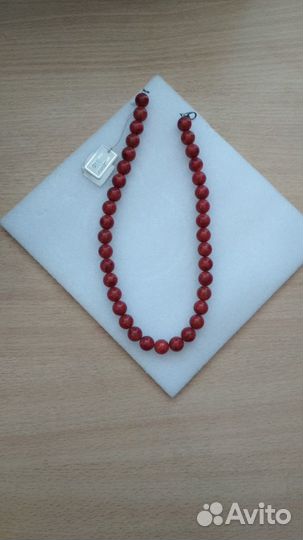 Бусы коралл