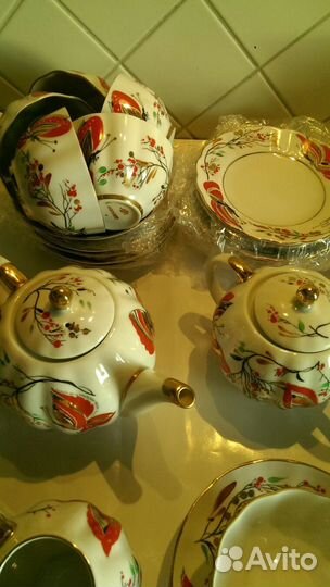 Чайные сервизы и предметы. лфз Вербилки Дулево