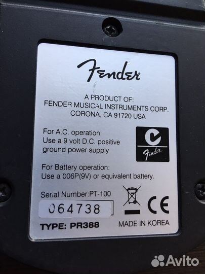 Тюнер Fender PT-100