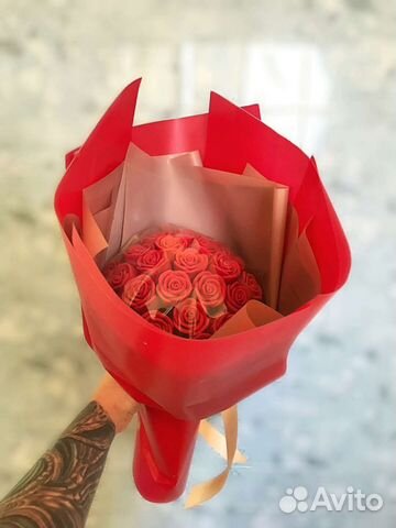Букет из шоколадных роз на 14 февраля