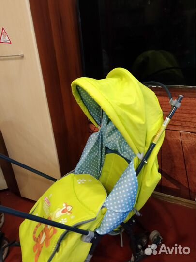 Санки коляска Ника с перекидной ручкой